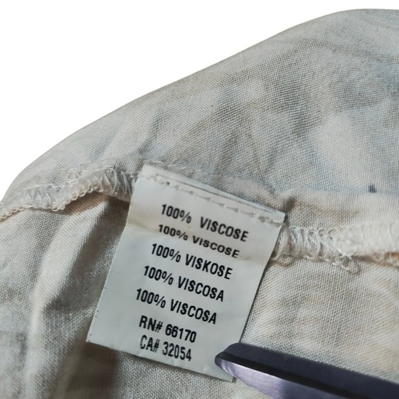 Anthropologie x Bl^nk Floral Kimono Duster Cream Pink‎ Green One Size Viscose - Picture 9 of 10